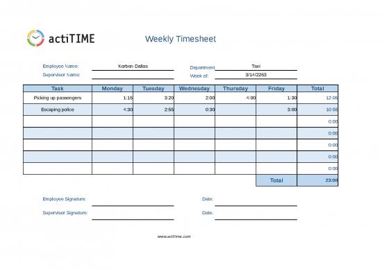 picture_Excel Sheet Download 30981 | Weekly Timesheet With Tasks