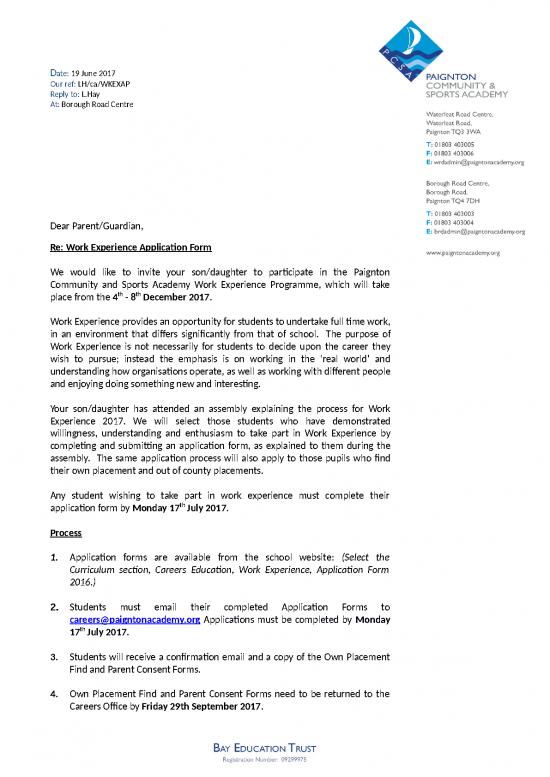 picture Work Spreadsheet 31427 | Work Experience Letter 2017