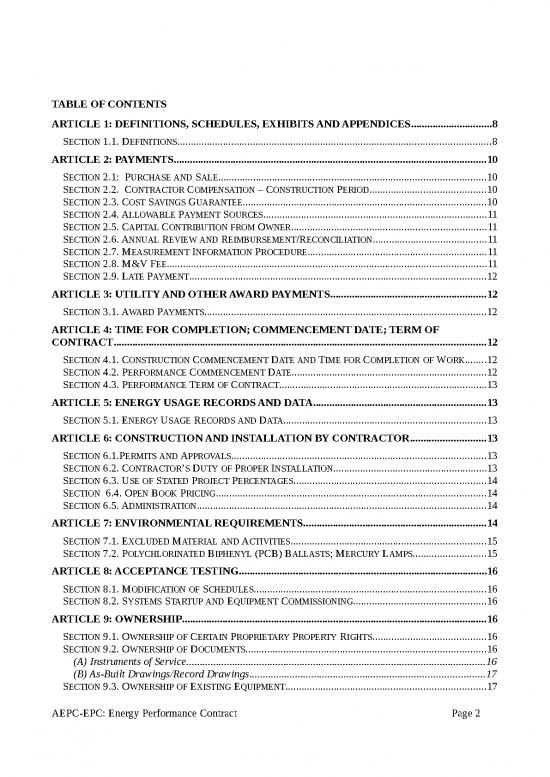 Ms Word Award Template 29260 | Aepc Epc Energy Performance Contract Revised