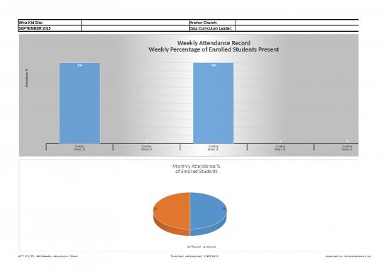 Excel Sheet Download 31027 | Attendance Tracking Template