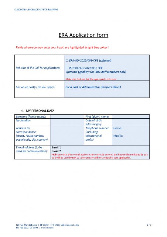 Era Explorer 2024 Application Form - Lynda Cynthia