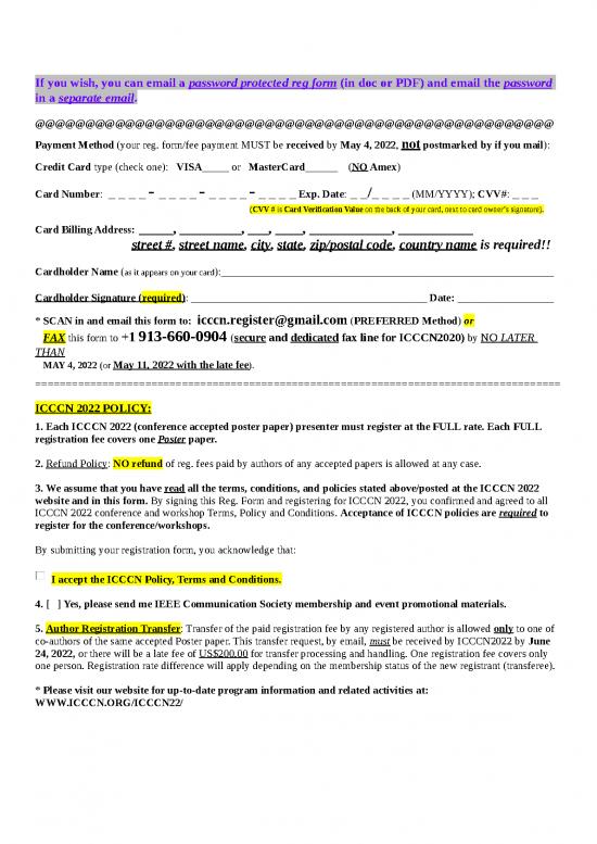 Company Presentation Template 29594 | Reg Form Icccn22 Poster Papers