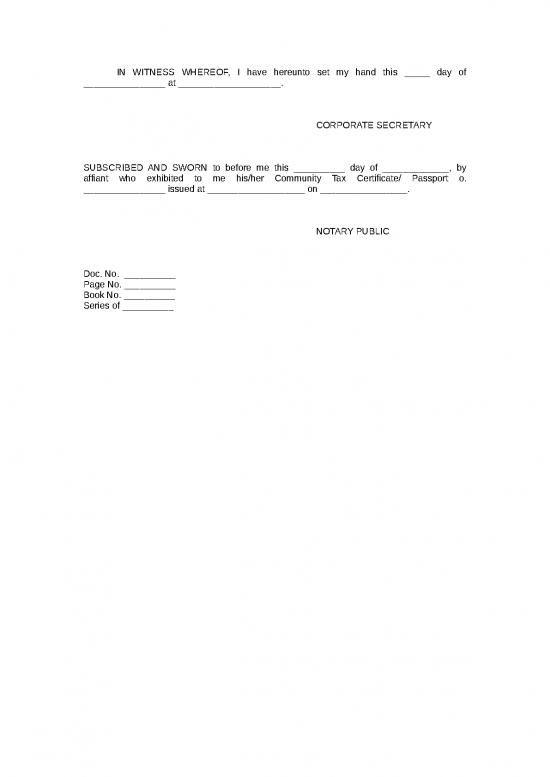 Certificate Word Format 30119 Secretary Certificate Template