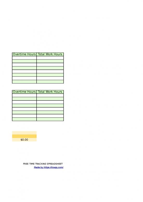 Weekly Time Tracking Spreadsheet