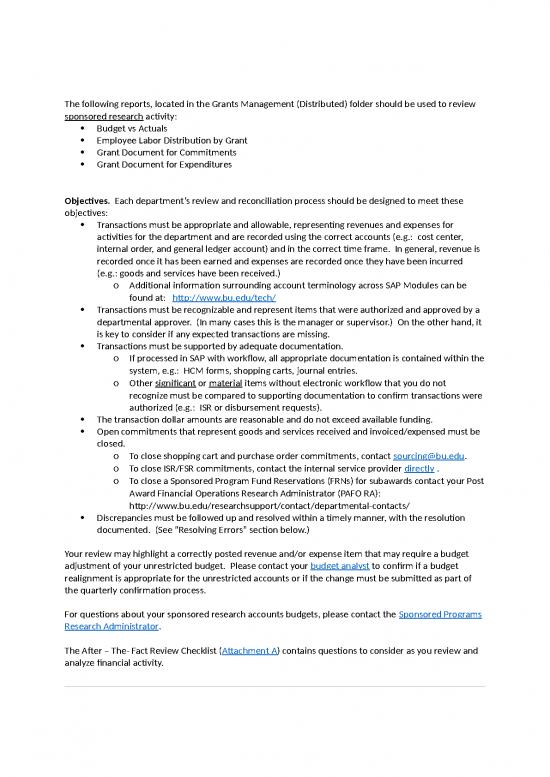 Budget Spreadsheet 29333 Guidelines For After The Fact Review Of