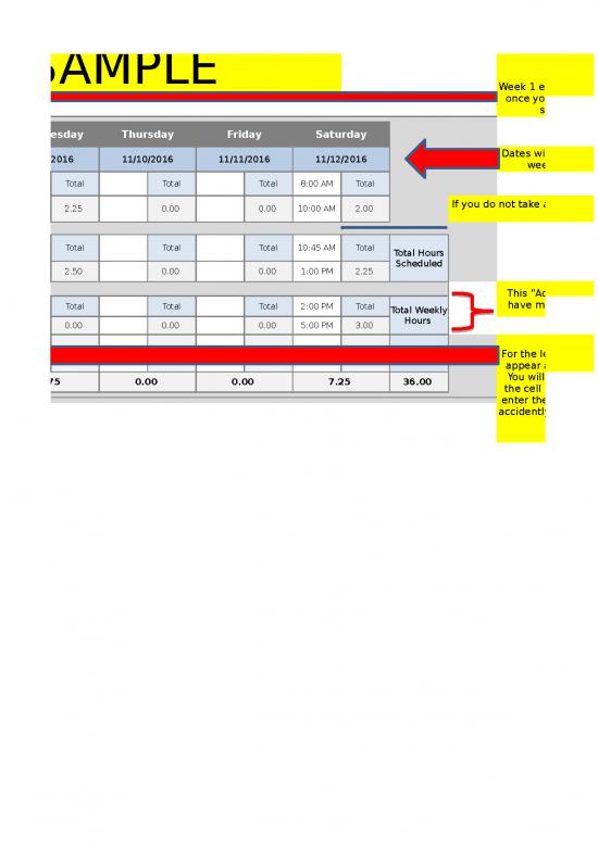 Excel Sheet Download 30764 Revised Time Sheet All Non Exempt Employees