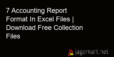 picture 7 Accounting Report Format In Excel Files | Download Free Collection Files