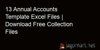 picture 13 Annual Accounts Template Excel Files | Download Free Collection Files