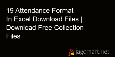 picture 19 Attendance Format In Excel Download Files | Download Free Collection Files