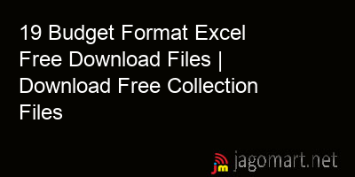 picture 19 Budget Format Excel Free Download Files | Download Free Collection Files
