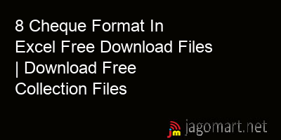 picture 8 Cheque Format In Excel Free Download Files | Download Free Collection Files