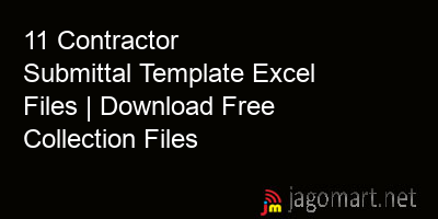 picture 11 Contractor Submittal Template Excel Files | Download Free Collection Files