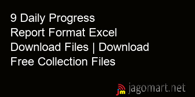 picture 9 Daily Progress Report Format Excel Download Files | Download Free Collection Files