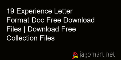 picture 19 Experience Letter Format Doc Free Download Files | Download Free Collection Files