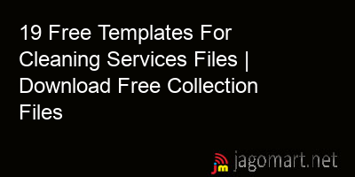 picture 19 Free Templates For Cleaning Services Files | Download Free Collection Files