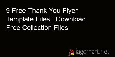 picture 9 Free Thank You Flyer Template Files | Download Free Collection Files