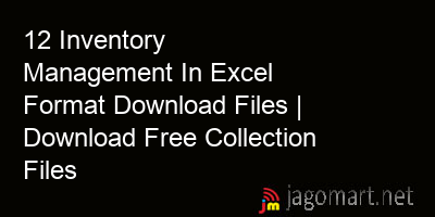 picture 12 Inventory Management In Excel Format Download Files | Download Free Collection Files
