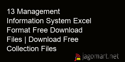 picture 13 Management Information System Excel Format Free Download Files | Download Free Collection Files