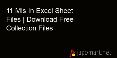 picture 11 Mis In Excel Sheet Files | Download Free Collection Files