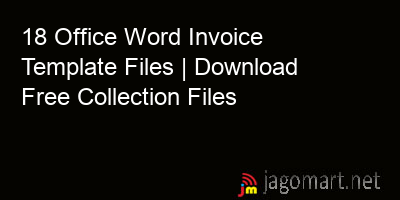 picture 18 Office Word Invoice Template Files | Download Free Collection Files
