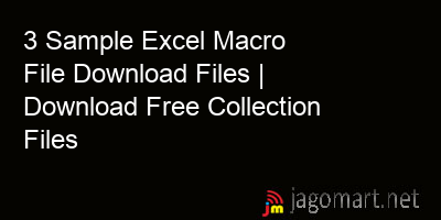 picture 3 Sample Excel Macro File Download Files | Download Free Collection Files