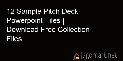 picture 12 Sample Pitch Deck Powerpoint Files | Download Free Collection Files