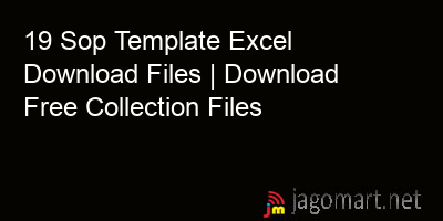 picture 19 Sop Template Excel Download Files | Download Free Collection Files