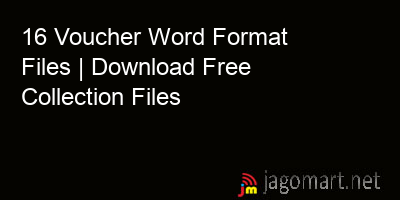 picture 16 Voucher Word Format Files | Download Free Collection Files