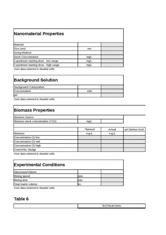 picture Excel Sample Sheet 32995 | Accompanying The Study Report Au Mn Removal In Wastewater Treatment Plants