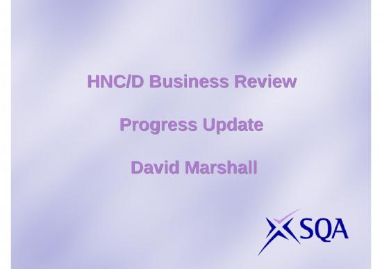 picture Business Power Point Slides 32239 | Business Review Progress D Marshall