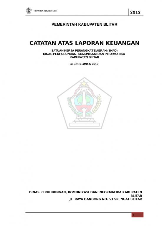 picture Pendahuluan Laporan Keuangan 34060 | Calk Skpd Dishubkominfo 20121