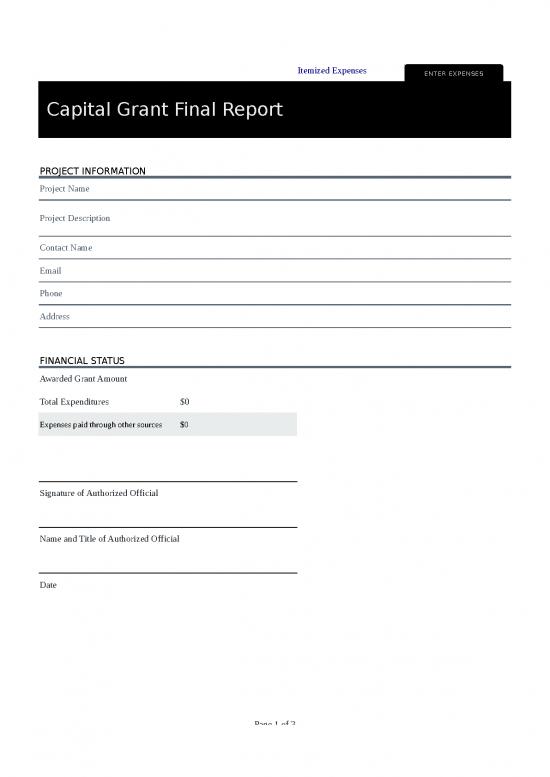 picture Construction Template Excel 32407 | Capitalproject Finalreport