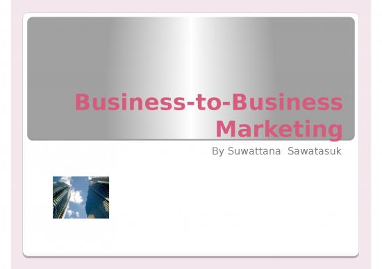 picture Business Power Point Slides 31882 | Ch2(b) Business To Businessmarketing