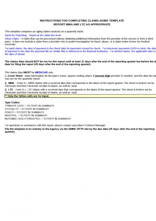 picture1_Aging Report In Excel Format 32320 | Claims Aging Report Smmc 04012017