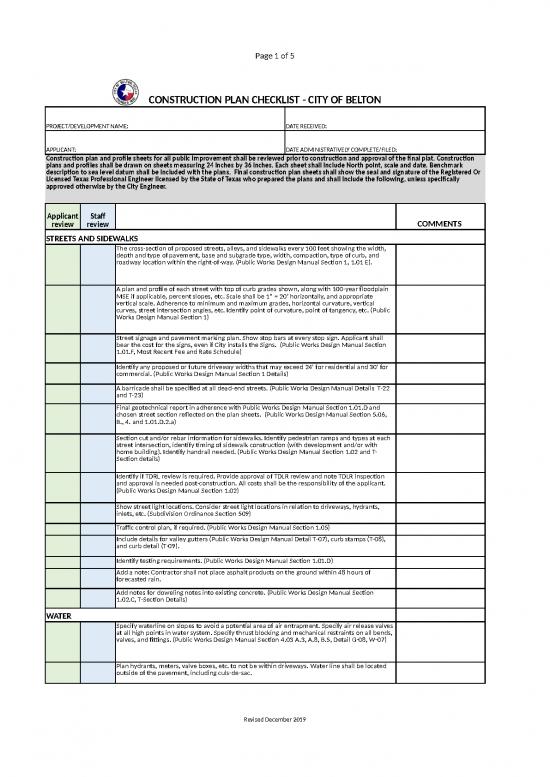 picture Checklist Template Excel Free Download 31625 | Construction Plan Checklist Master