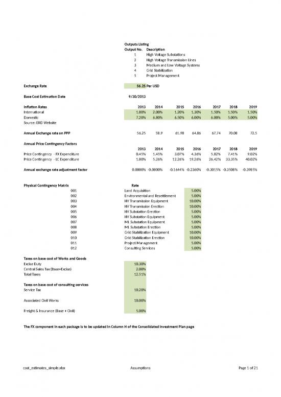 picture_Cost Sheet Format In Excel 33405 | Cost Estimates Simple
