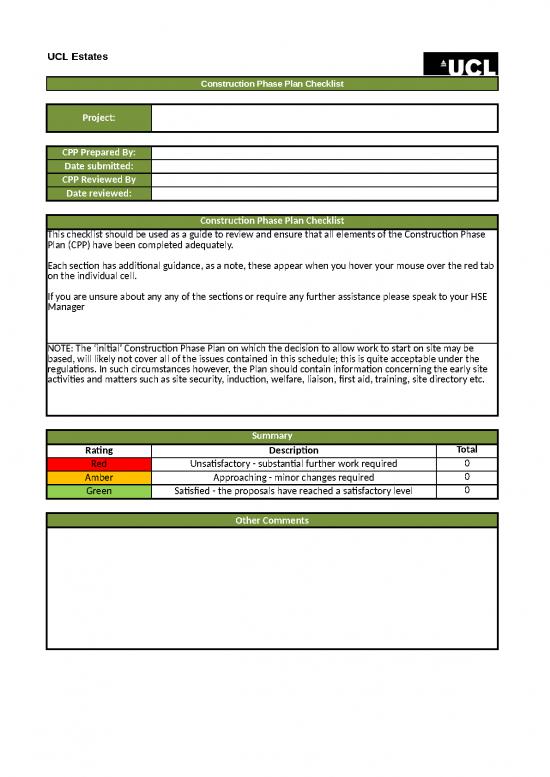 picture Checklist Template Excel Free Download 31709 | Cpp Checklist   Template V2
