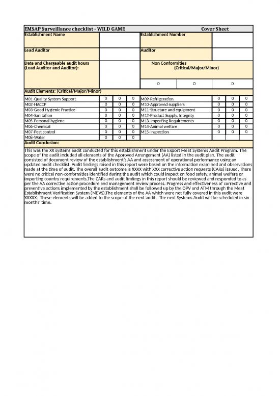 Excel sample sheet 32661 emsap wild game checklist