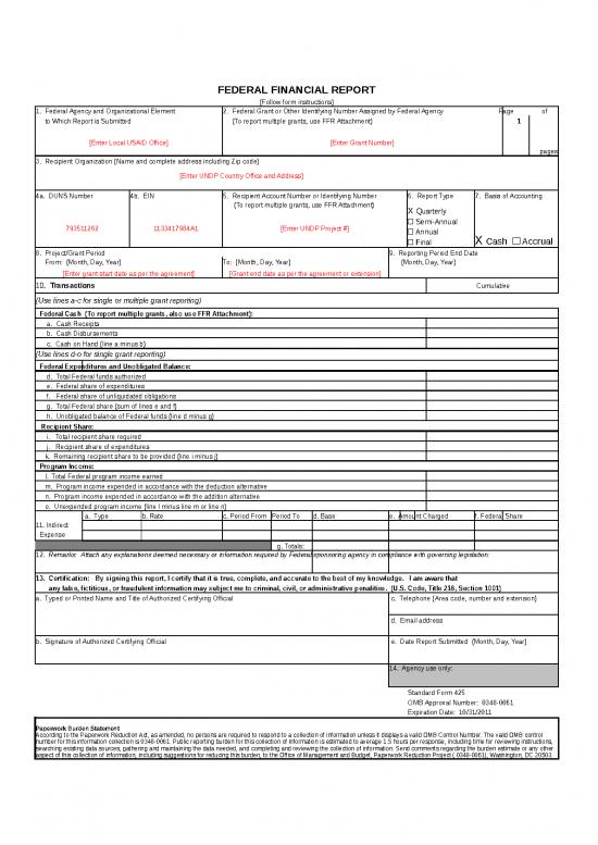 picture_Financial Spreadsheet 33327 | Frm Revenue Management Non Core Resources Us Agreement Policy Federal Finacial Report 425 Form