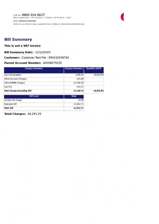 picture1_Excel Sample Sheet 33260 | Gas Bill Summary