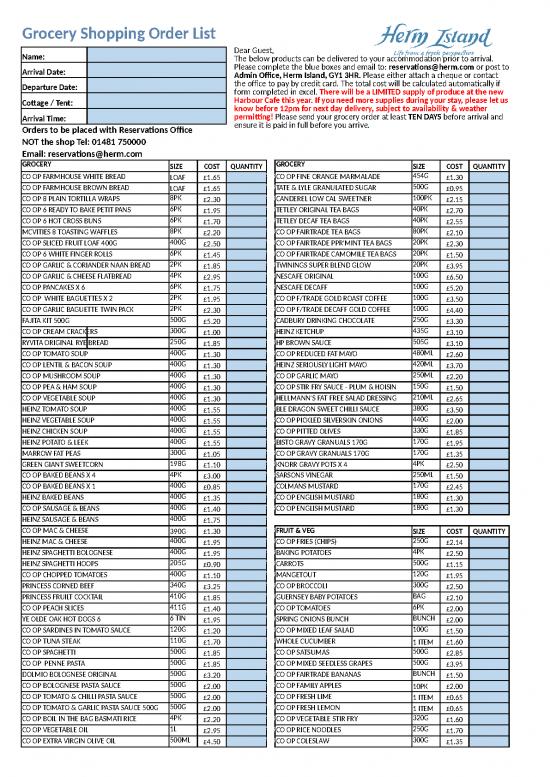 picture Grocery List Template Excel Free Download 33569 | Herm Grocery Order Form April 2022