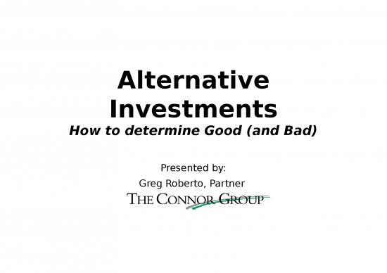 picture Business Power Point Slides 32081 | January 2020 Connor Group Greg Roberto