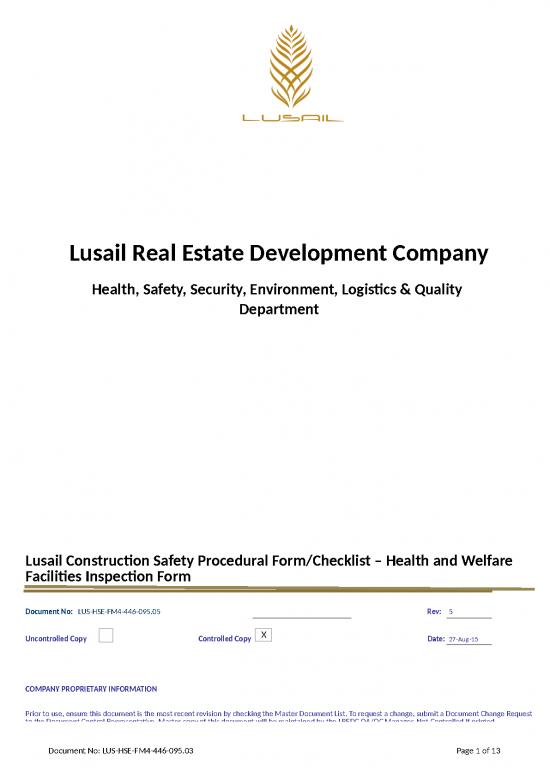 picture Download Form Excel 31674 | Lus Hse Fm4 446 05    Health And Welfare  Facilities Inspection Form