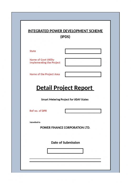 picture1_Estimate Template Excel 32894 | Model Dpr Template For Smart Meter Uday States Final