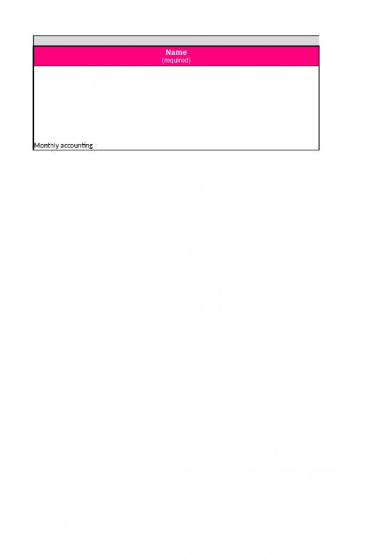 picture Excel Sample Sheet 33180 | Monthly Accounting