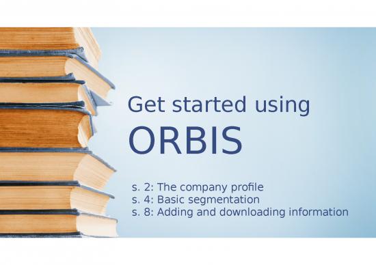 picture Powerpoint Template For Company 31914 | Orbis Basic Functions Guide