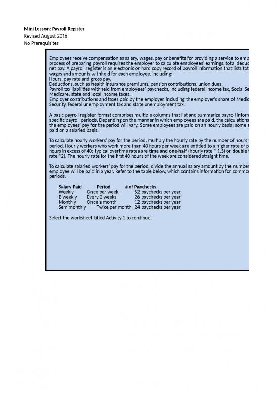 picture_Payroll Register Template Excel 33391 | Payroll Register Part I