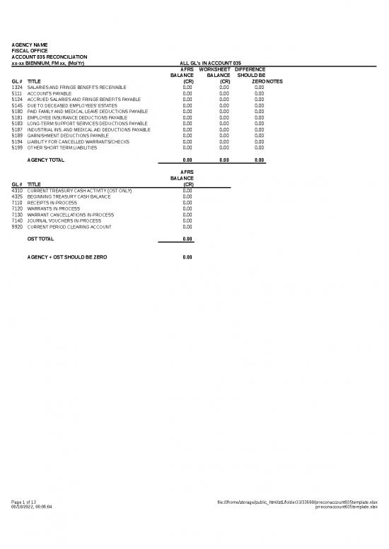 picture Excel Sample Sheet 33660 | Prreconaccount035template