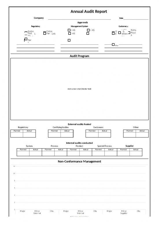 picture Excel Audit Report Template 32313 | Rm13005qualityauditappendixfannualauditreport