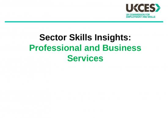 picture Business Power Point Slides 31743 | Sector Skills Insights Professional And Business Services Summary Slide Pack